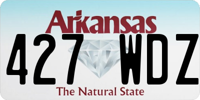 AR license plate 427WDZ
