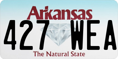 AR license plate 427WEA