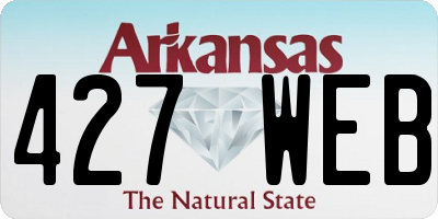 AR license plate 427WEB
