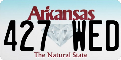 AR license plate 427WED