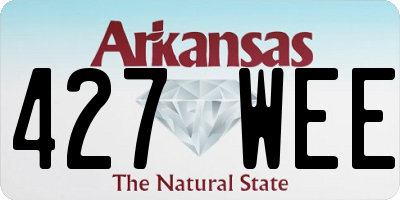 AR license plate 427WEE