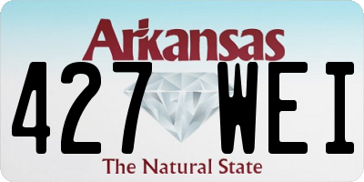 AR license plate 427WEI