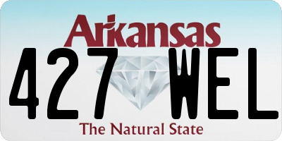 AR license plate 427WEL