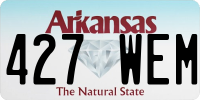 AR license plate 427WEM