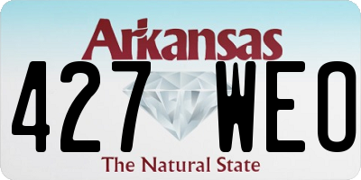 AR license plate 427WEO