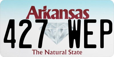 AR license plate 427WEP