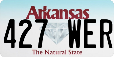 AR license plate 427WER