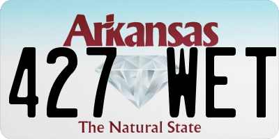 AR license plate 427WET
