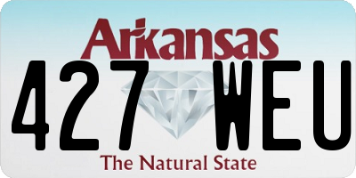 AR license plate 427WEU