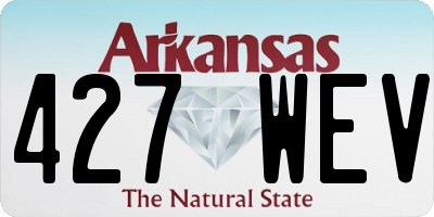 AR license plate 427WEV