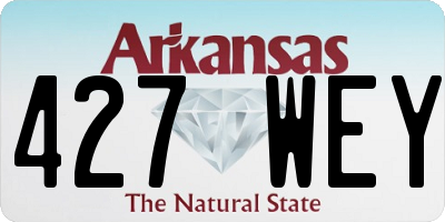 AR license plate 427WEY