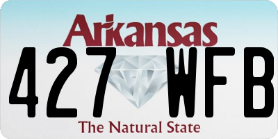 AR license plate 427WFB