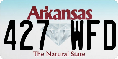 AR license plate 427WFD