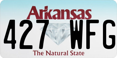 AR license plate 427WFG