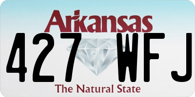 AR license plate 427WFJ
