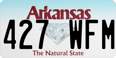 AR license plate 427WFM