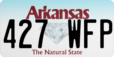 AR license plate 427WFP