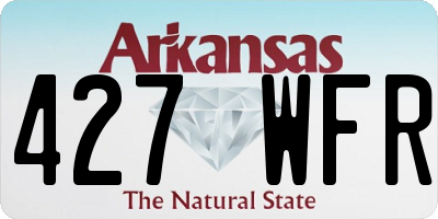 AR license plate 427WFR