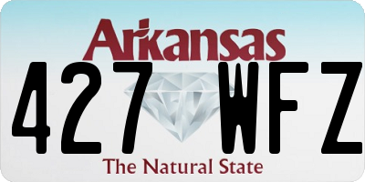 AR license plate 427WFZ