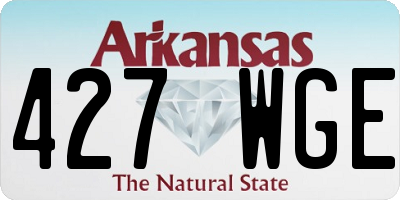 AR license plate 427WGE