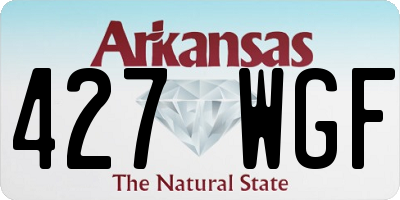 AR license plate 427WGF