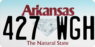 AR license plate 427WGH