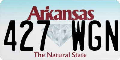 AR license plate 427WGN