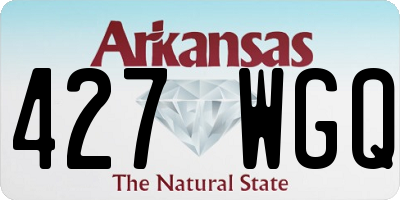 AR license plate 427WGQ