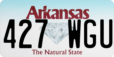 AR license plate 427WGU