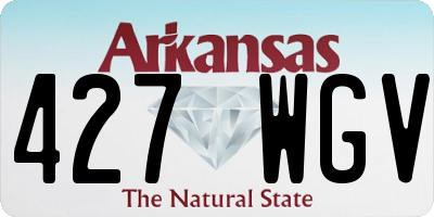 AR license plate 427WGV