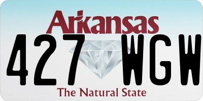 AR license plate 427WGW