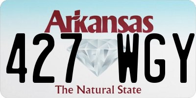 AR license plate 427WGY