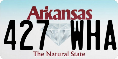 AR license plate 427WHA