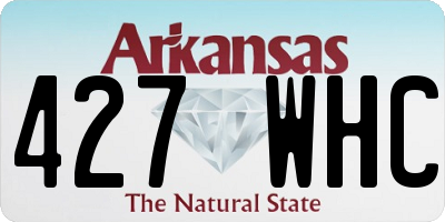 AR license plate 427WHC