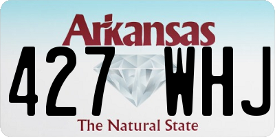 AR license plate 427WHJ