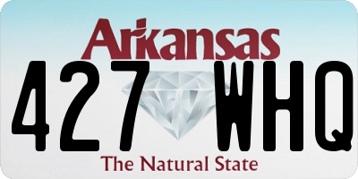 AR license plate 427WHQ