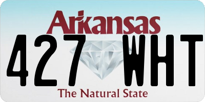AR license plate 427WHT
