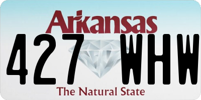 AR license plate 427WHW