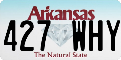 AR license plate 427WHY