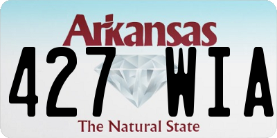 AR license plate 427WIA