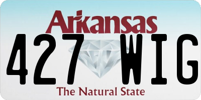 AR license plate 427WIG