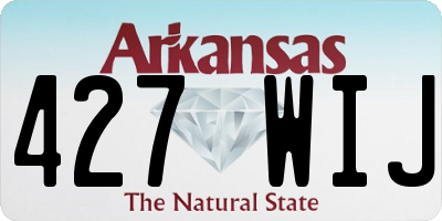 AR license plate 427WIJ