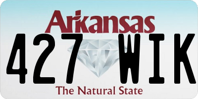 AR license plate 427WIK