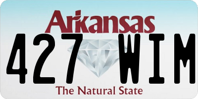 AR license plate 427WIM