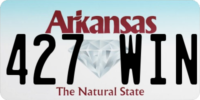 AR license plate 427WIN