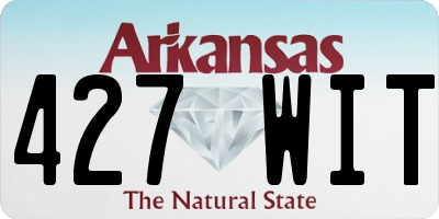 AR license plate 427WIT