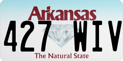 AR license plate 427WIV