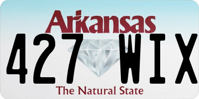 AR license plate 427WIX