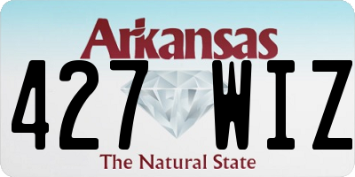 AR license plate 427WIZ