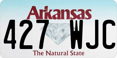 AR license plate 427WJC